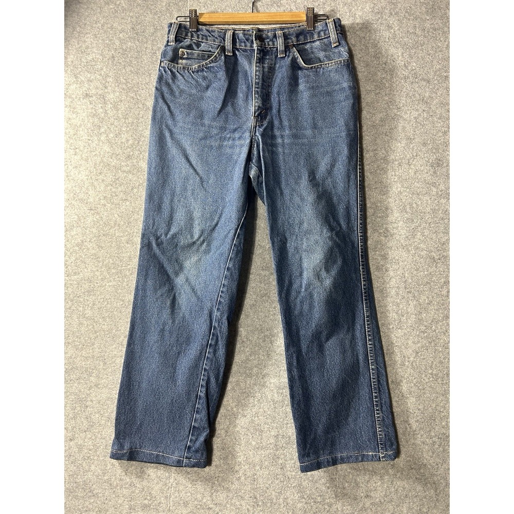Vintage 80s 90s GWG Made in Canada Blue Jeans 33x32 100% Cotton Straight Leg